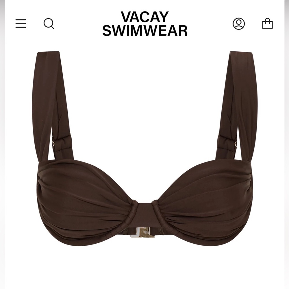 Brown Bikini Top